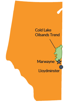 Alberta Map - Marwayne